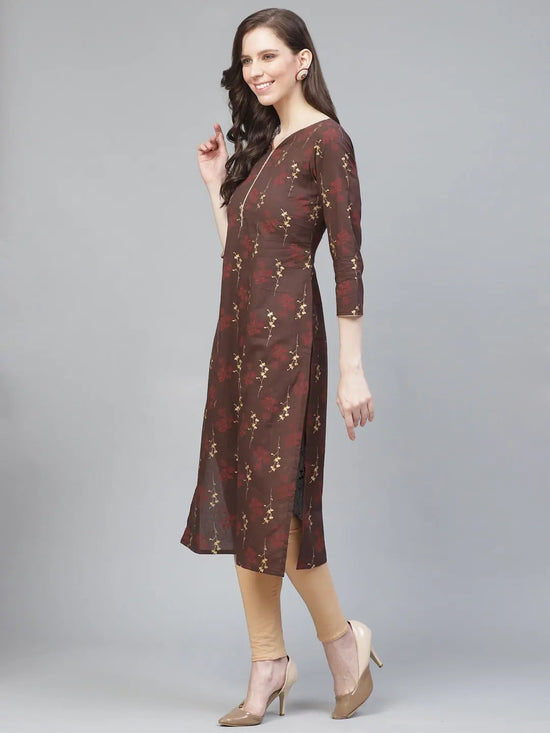 Ahika Women's Cotton Printed Kurta-VCK1754_L