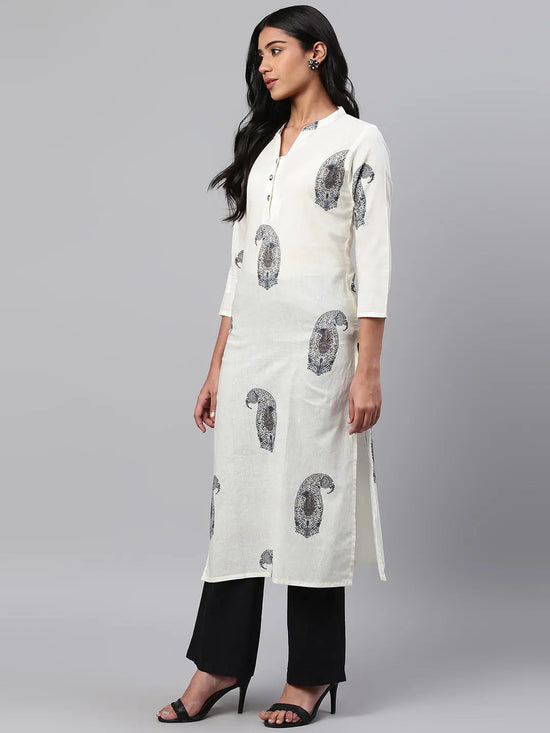 Ahika Women's Cotton Printed Kurta-VCK1785_L