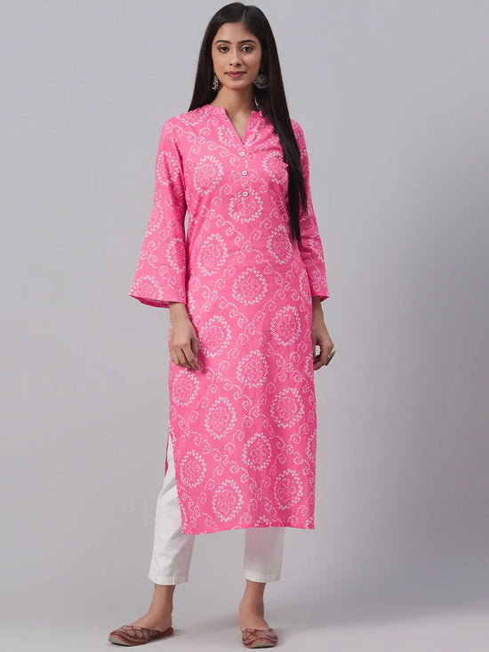 Ahika Women's Cotton Printed Kurta-VCK1844_L