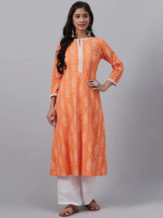 Ahika Women's Cotton Printed Kurta-VCK1881_L