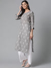 Ahika Women's Cotton Printed Kurta-VCK1892_L