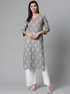 Ahika Women's Cotton Printed Kurta-VCK1892_L