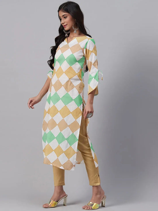 Ahika Women's Cotton Printed Kurta-VCK1852_L