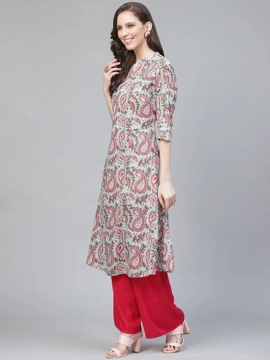 Ahika Women's Cotton Printed Kurta-VCK1761_L