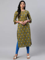 Ahika Women's Cotton Printed Kurta-VCK1798_L