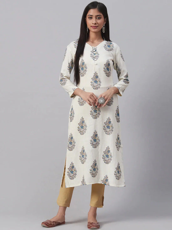 Ahika Women's Cotton Printed Kurta-VCK1884_L