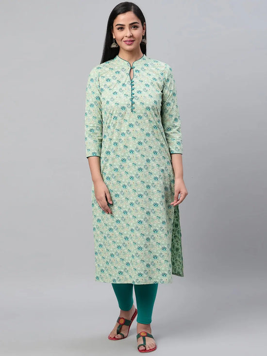 Ahika Women's Cotton Printed Kurta-VCK1795_L