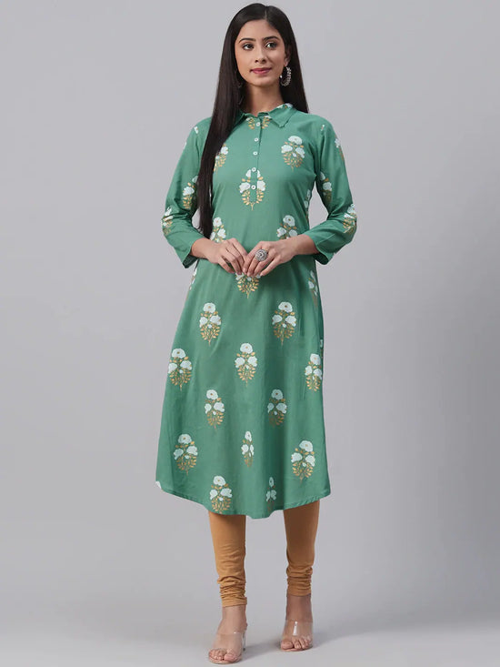 Ahika Women's Cotton Printed Kurta-VCK1879_L