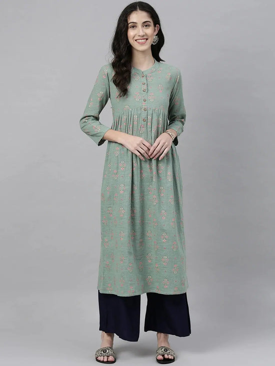 Ahika Women's Cotton Printed Kurta-VCK8012E_L