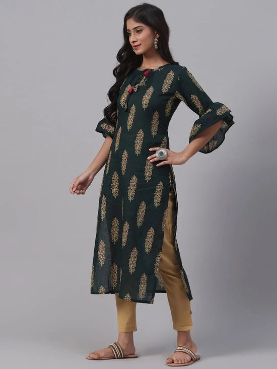 Ahika Women's Cotton Printed Kurta-VCK1897_L