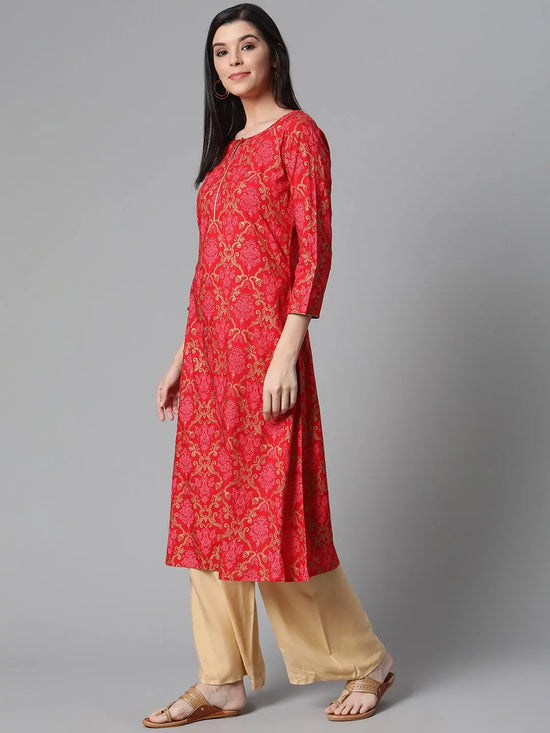 Ahika Women's Cotton Printed Kurta-VCK1893_L