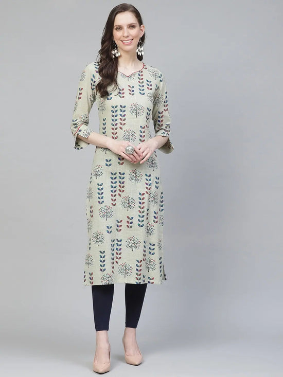 Ahika Women's Cotton Printed Kurta-VCK1752_L