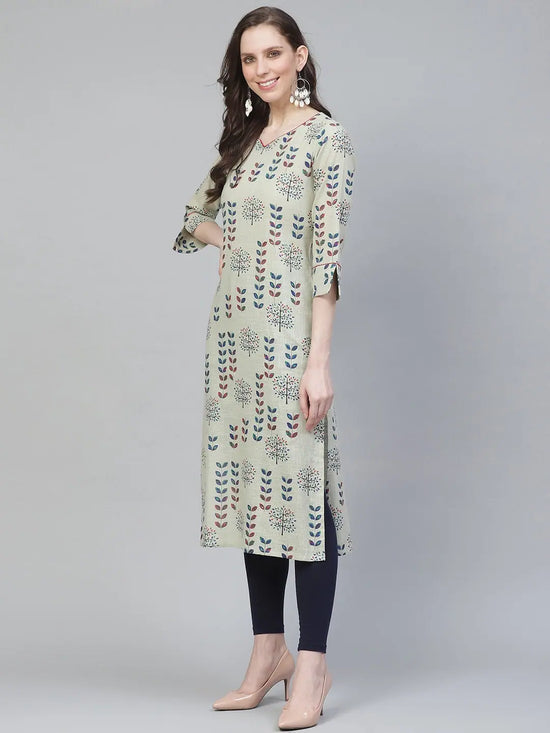 Ahika Women's Cotton Printed Kurta-VCK1752_L