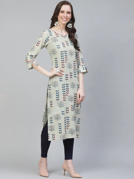 Ahika Women's Cotton Printed Kurta-VCK1752_L