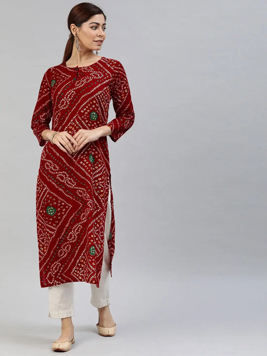 Ahika Women's Cotton Printed Kurta-VCK8025E_L