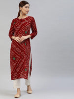 Ahika Women's Cotton Printed Kurta-VCK8025E_L