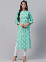 Ahika Women's Cotton Printed Kurta-VCK1861_L