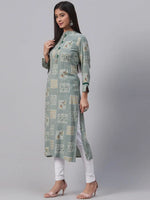 Ahika Women's Cotton Printed Kurta-VCK1875_L