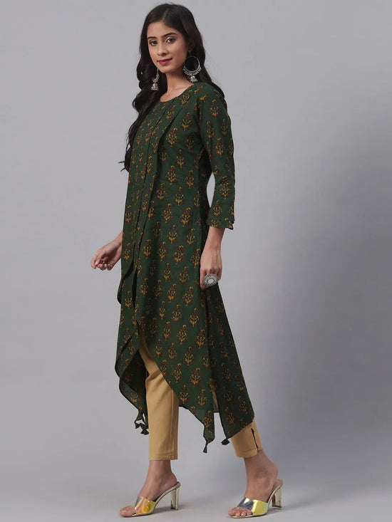 Ahika Women's Cotton Printed Kurta-VCK1891_L