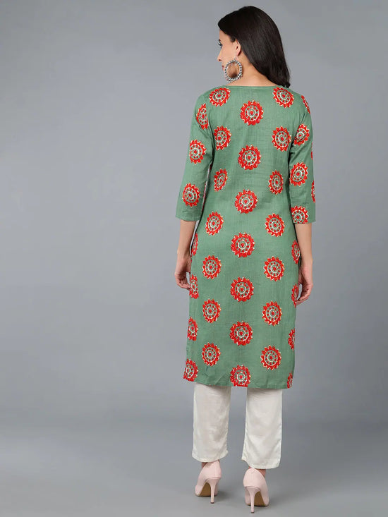 Ahika Women Cotton Ethnic Printed-VCK1295A_XS