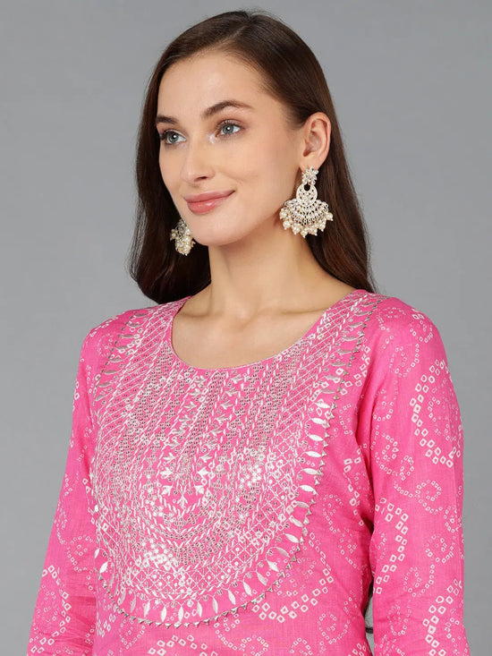 Ahika Women Cotton Embroidered Bandhani-VCK9071_3XL