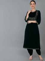 Ahika Women Velvet Yoke Design-VCK8995_3XL