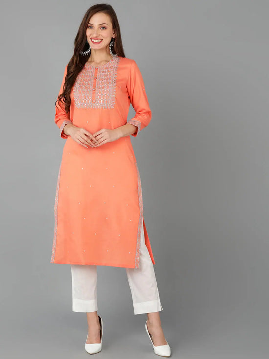 Ahika Women Cotton Blend Yoke-VCK9118_3XL