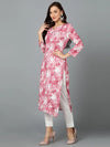 Viscose Rayon Rose Pink Printed-VCK9241_XS