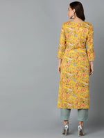 Viscose Rayon Chrome Yellow Printed