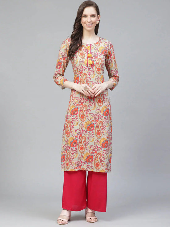 Ahika Women's Cotton Printed Kurta-VCK1717_L