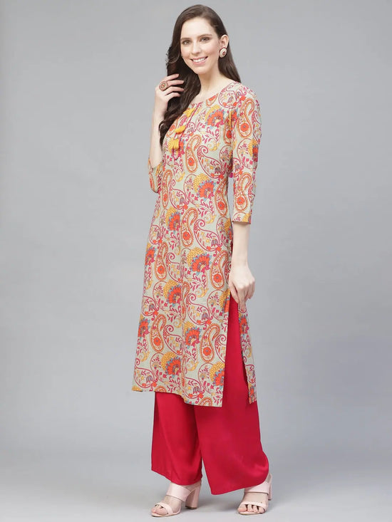 Ahika Women's Cotton Printed Kurta-VCK1717_L