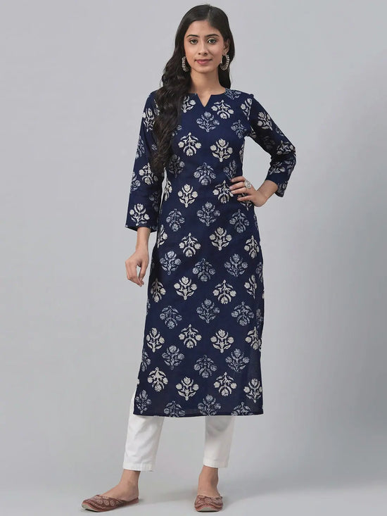 Ahika Women's Cotton Printed Kurta-VCK1890_L