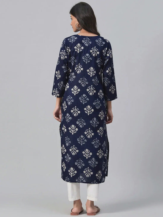 Ahika Women's Cotton Printed Kurta-VCK1890_L