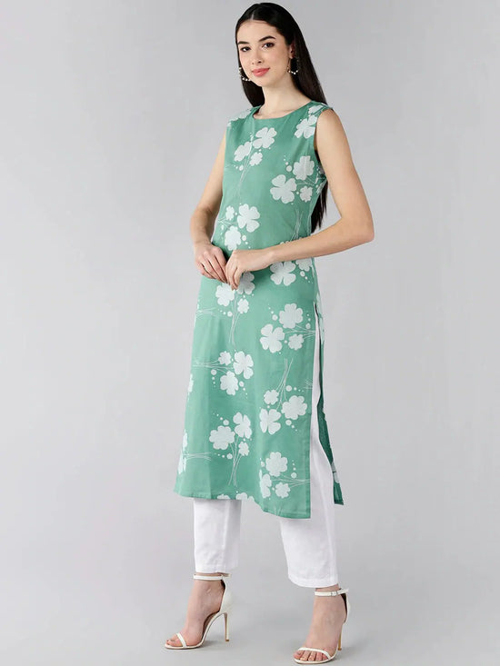 Ahika Women's Cotton Printed Kurta-VCK8491_L