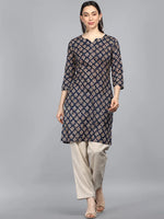 Ahika Cotton Printed Kurta-VCKSL8219G_L