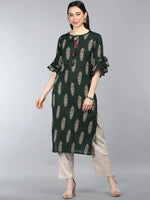 Ahika Cotton Printed Kurta-VCK1897G_L