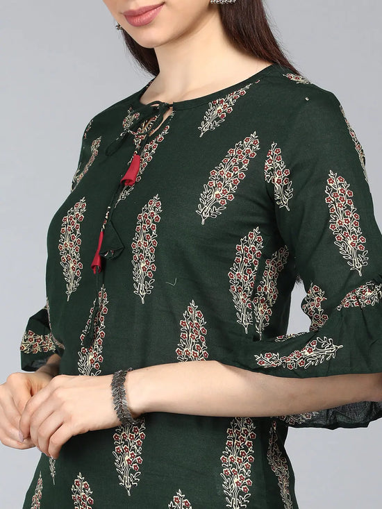 Ahika Cotton Printed Kurta-VCK1897G_L