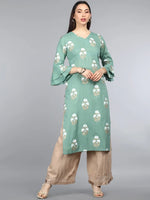 Ahika Cotton Printed Kurta-VCK1192G_L