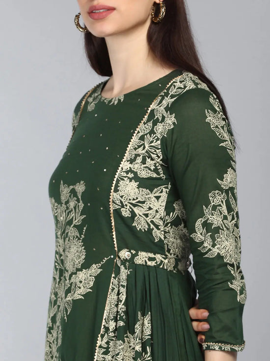 Ahika Cotton Printed Kurta-VCK8410G_L