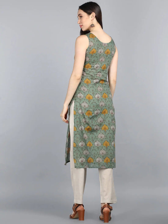 Ahika Cotton Printed Kurta-VCK8474G_L