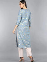 Ahika Cotton Printed Kurta-VCK8143G_L