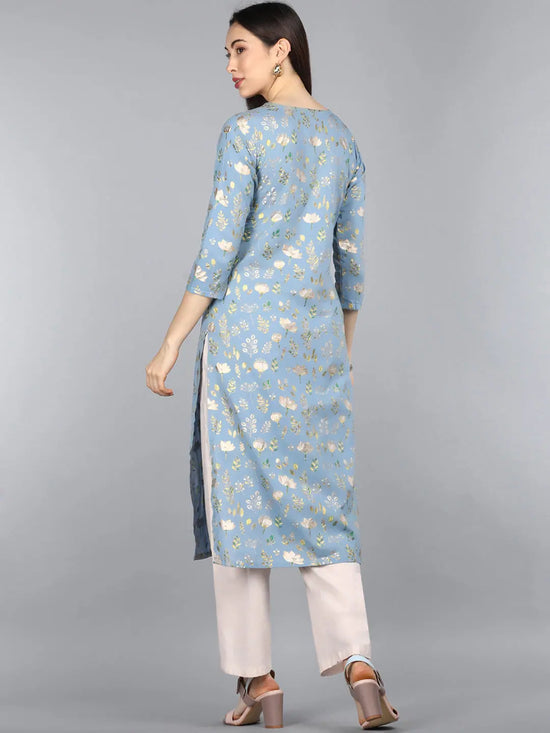 Ahika Cotton Printed Kurta-VCK8143G_L