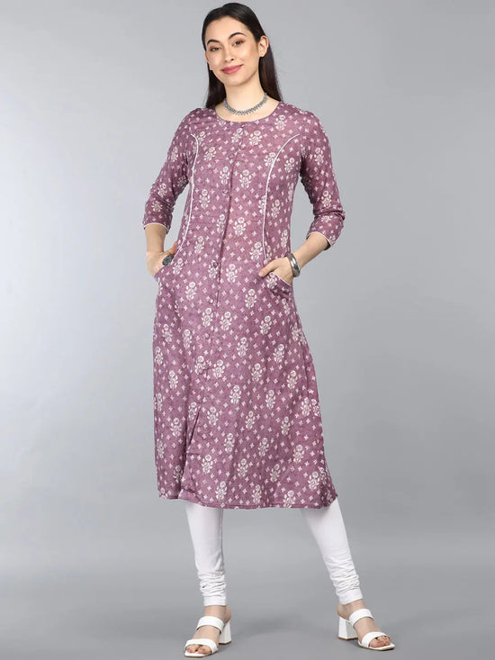 Ahika Cotton Printed Kurta-VCK8426G_L