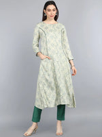 Ahika Cotton Printed Kurta-VCK8428G_L