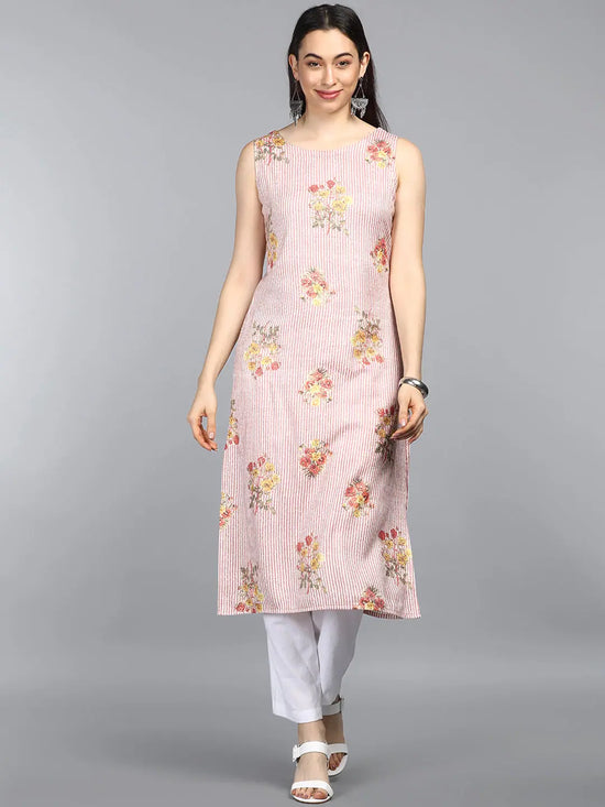 Ahika Cotton Printed Kurta-VCK8465G_L