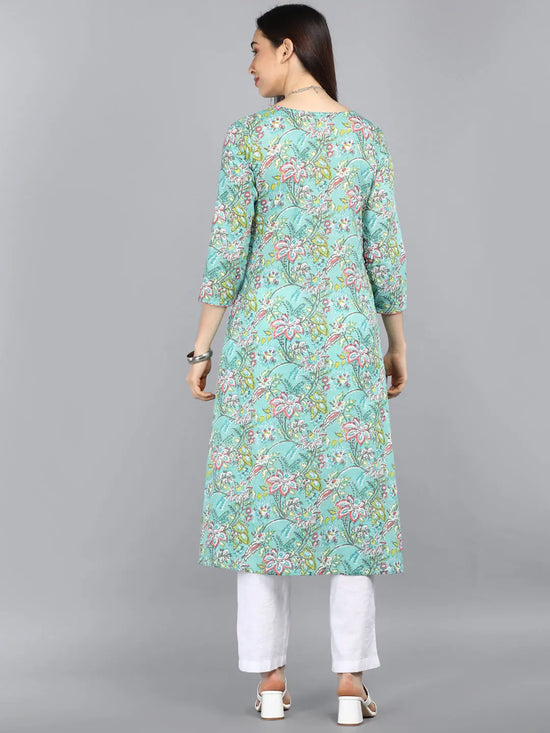 Ahika Cotton Printed Kurta-VCK8424G_L