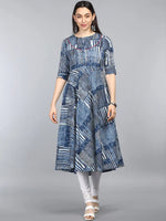 Ahika Cotton Printed Kurta-VCK1872G_L