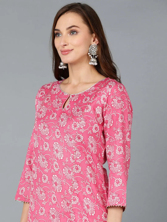 Ahika Women Cotton Blend Floral-VCK8603A_S