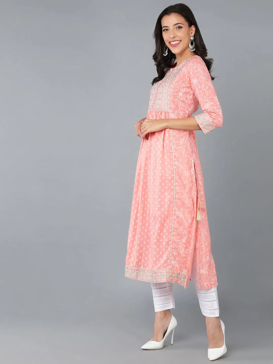 Ahika Women Cotton Yoke Design-VCK8986_L