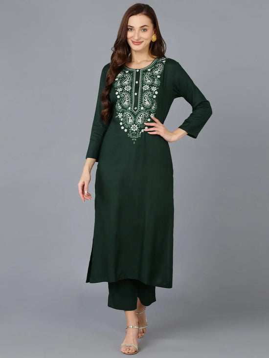 Ahika Women Viscose Rayon Embroidered-VCK9083_3XL